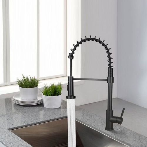 Robinet De Cuisine Noir Robinet Douche Extensible Pivotant Cuisine Salle De Bain