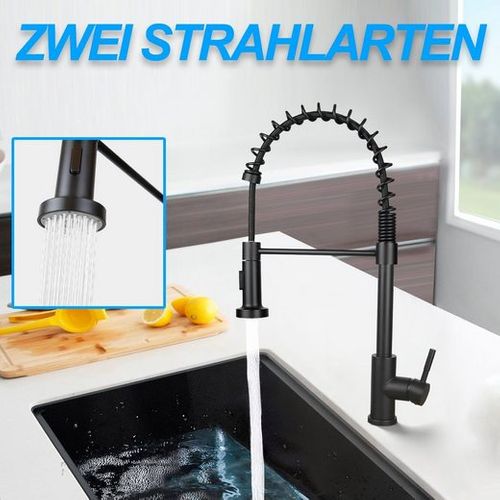 Robinet De Cuisine Noir Robinet Douche Extensible Pivotant Cuisine Salle De Bain