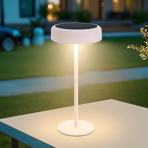 Lampe De Table LED Sans Fil à Batterie Solaire Chevet Rechargeable Tactile