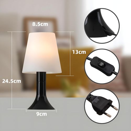 Lampe De Table Avec Câble - E14 Lampe De Table Lot De 2 Petite Lampe De Salon Table De Chevet