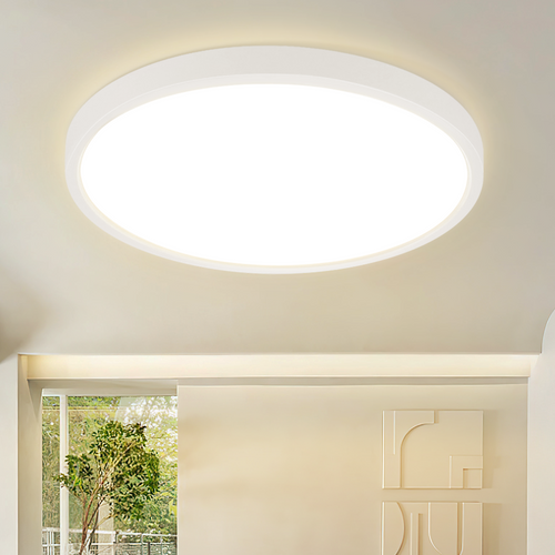 LED Rond Plafonnier Blanc 30 Cm 24w Pour Salle De Bain Cuisine Chambre Et Couloir