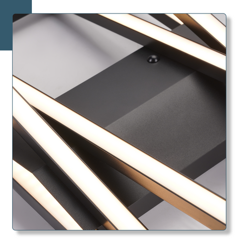 Plafonnier LED Pour Chambre à Coucher - Noir 45 W