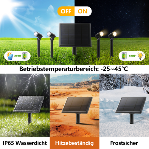 Projecteurs Solaires Pour Jardin Extérieur