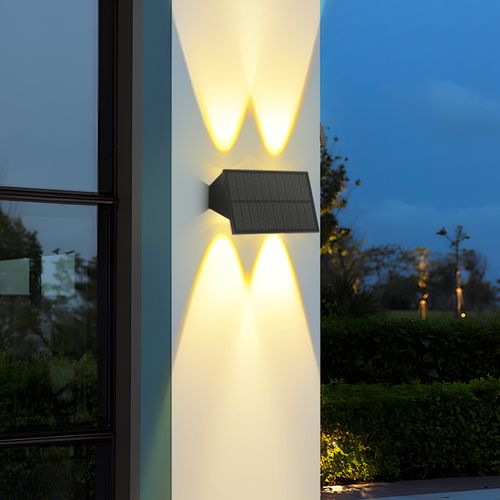 Applique Solaire D'extérieur - Lumière Blanche Chaude Pour Extérieur Pour Clôture