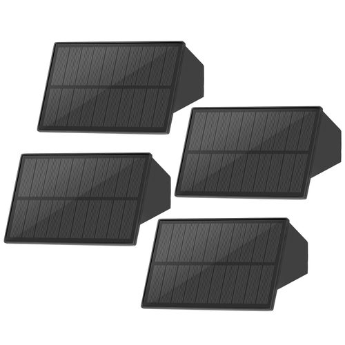 Lampes Solaires D'extérieur - 4 Appliques Solaires Clôture Terrasse Balcon