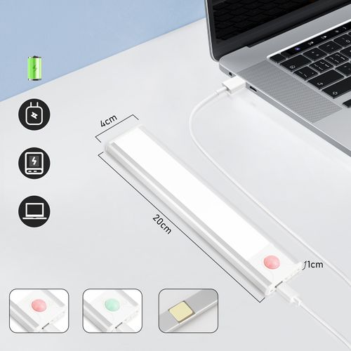 Lot De 2 Lampes LED Encastrables Avec Détecteur De Mouvement - 20 Cm