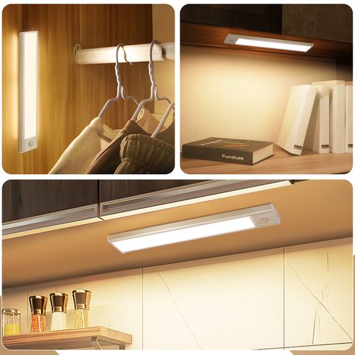 Lot De 2 Lampes LED Encastrables Avec Détecteur De Mouvement - 20 Cm