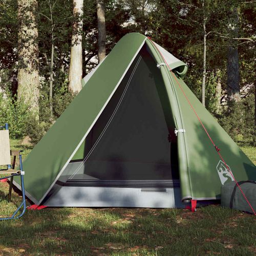 Tente De Camping à Dôme 2 Personne Vert Imperméable