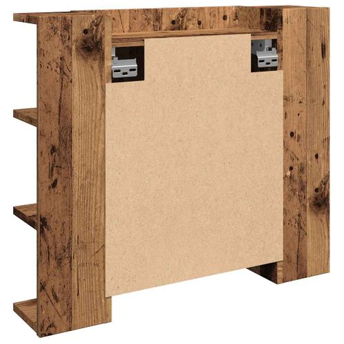 Armoire à Miroir Avec LED Vieux Bois 70x16,5x60 Cm