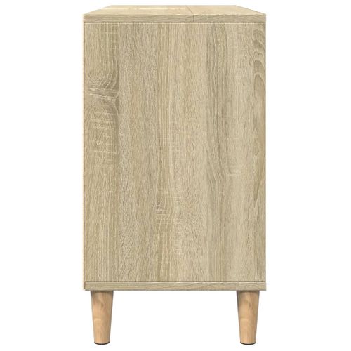 Armoire Salle De Bain Chêne Sonoma 80x33x60cm Bois D'ingénierie