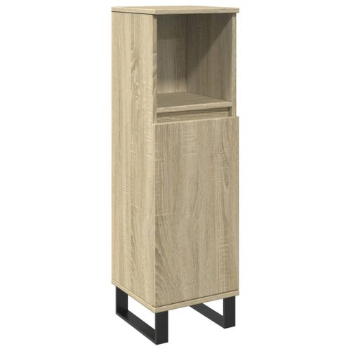 Armoire Salle De Bain Chêne Sonoma 30x30x100 Cm