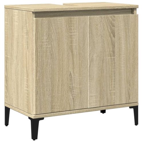 Meuble D'évier Chêne Sonoma 58x33x60 Cm Bois D'ingénierie