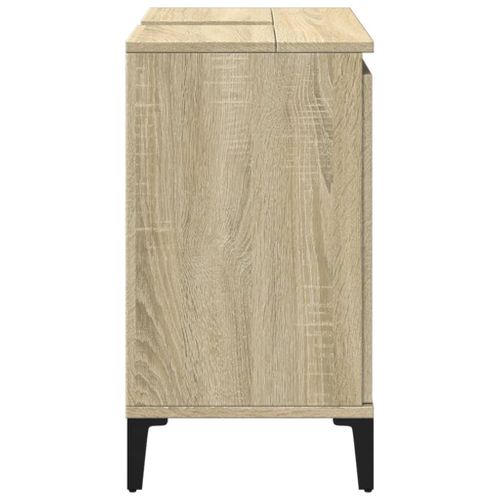 Meuble D'évier Chêne Sonoma 58x33x60 Cm Bois D'ingénierie