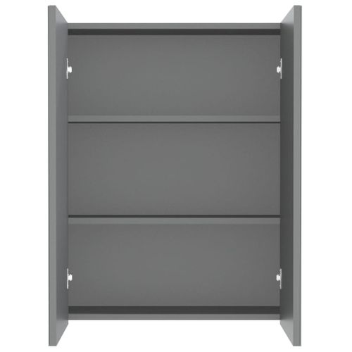 Armoire à Miroir De Salle De Bain 60x15x75 Cm Mdf Anthracite