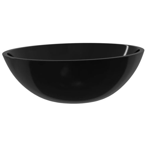 Lavabo Verre 50x37x14 Cm Noir
