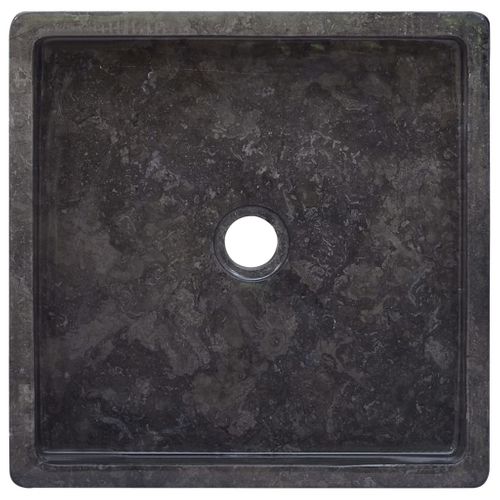 Lavabo Noir 40x40x10 Cm Marbre
