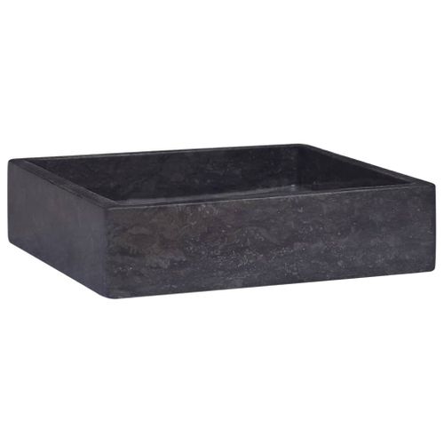 Lavabo Noir 40x40x10 Cm Marbre