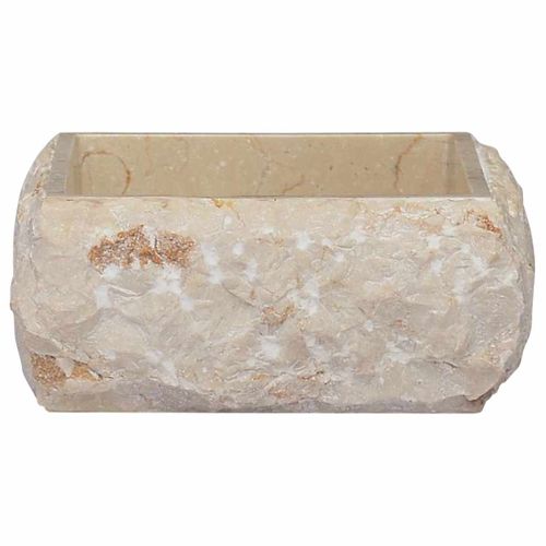 Lavabo Crème 30x30x13 Cm Marbre