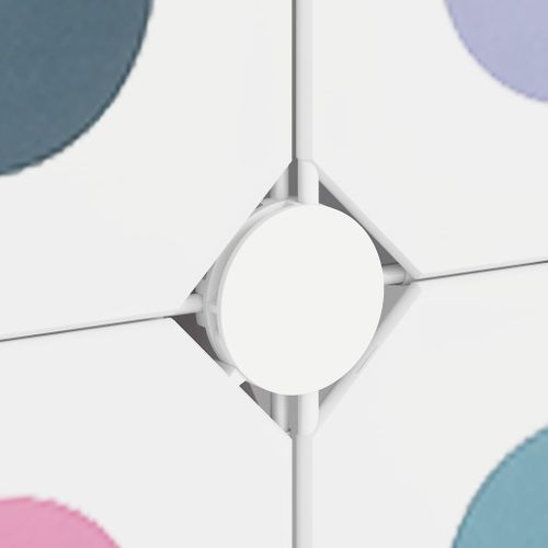 Armoire De Rangement Pour Enfants Avec 10 Cubes Blanc Pp