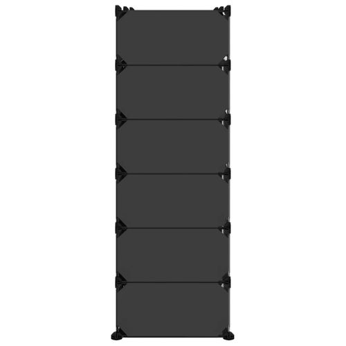 Étagère à Chaussures Noir 94,5x36,5x106 Cm Pp