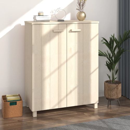 Armoire à Chaussures Marron Miel 85x40x108 Cm Pin Massif