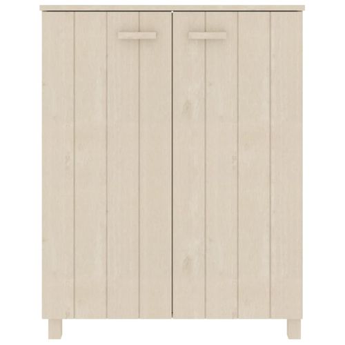 Armoire à Chaussures Marron Miel 85x40x108 Cm Pin Massif