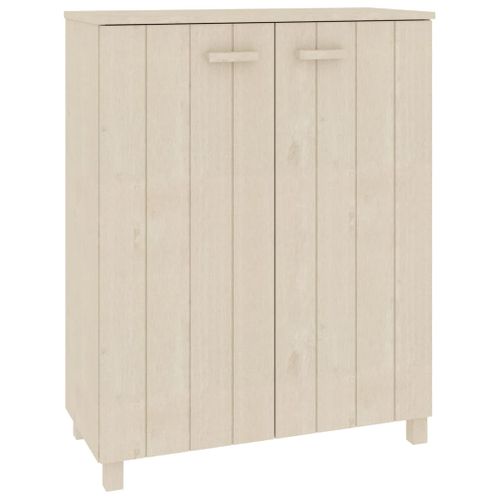 Armoire à Chaussures Marron Miel 85x40x108 Cm Pin Massif