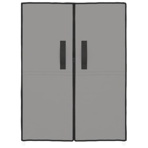 Armoire à Chaussures Gris 60x28x90 Cm Tissu