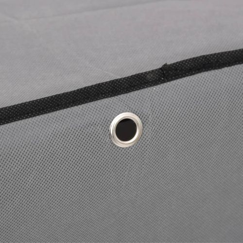 Armoire à Chaussures Gris 60x28x90 Cm Tissu