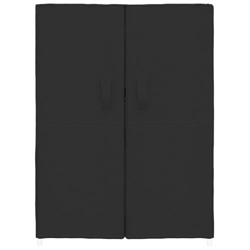 Armoire à Chaussures Noir 60x28x90 Cm Tissu
