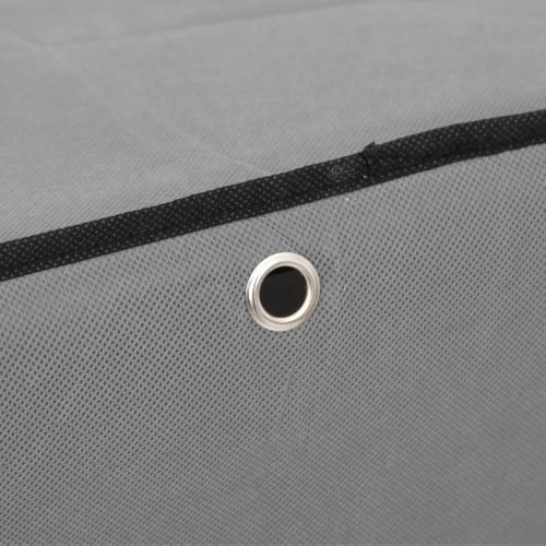 Armoire à Chaussures Gris 60x30x166 Cm Tissu