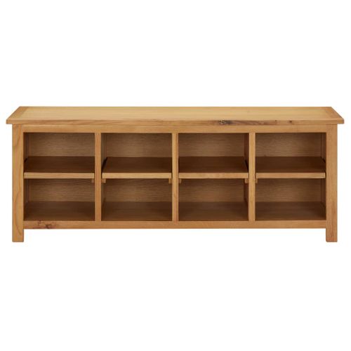 Étagère à Chaussures 114x37x45 Cm Bois De Chêne Solide