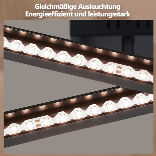 Plafonnier LED Pour Chambre à Coucher - Lampe De Salon Noire 24 W, Blanche Neutre 4000 K