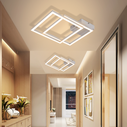 Plafonnier LED Pour Chambre à Coucher - 24 W, Blanc Chaud 3000 K