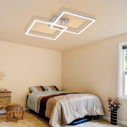 Plafonnier LED Pour Chambre à Coucher - 24 W, Blanc Chaud 3000 K