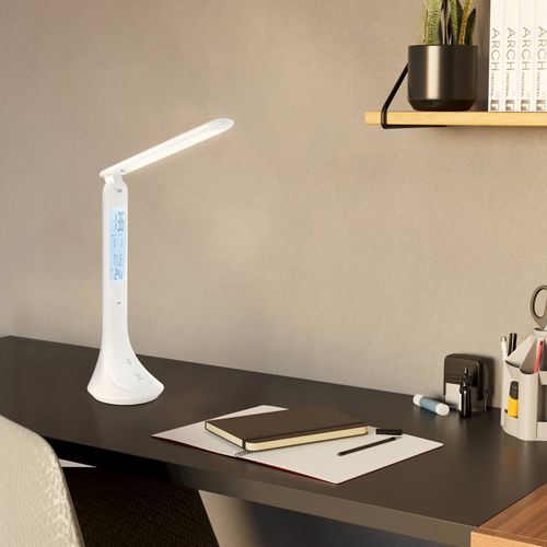 Lampe de bureau LED H. 26 cm COLUCCIA Blanche