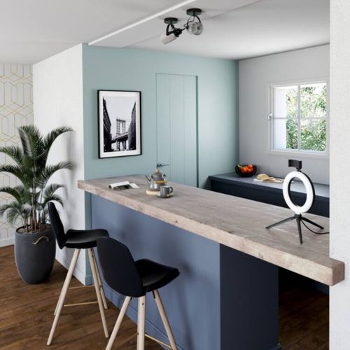 Spot 1 lumière verre H. 18 cm BERREGAS noir