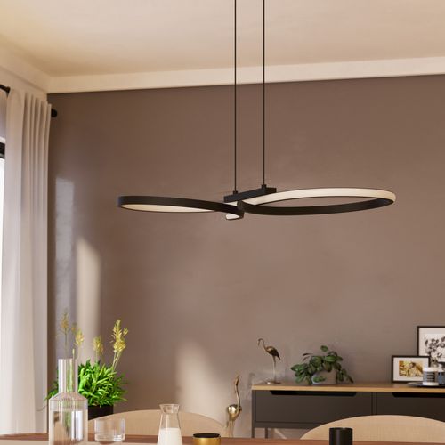 Suspension LED L. 66 cm SERPINS Noir