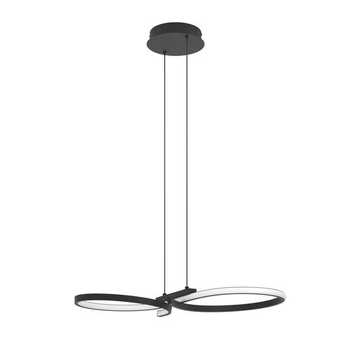 Suspension LED L. 66 cm SERPINS Noir