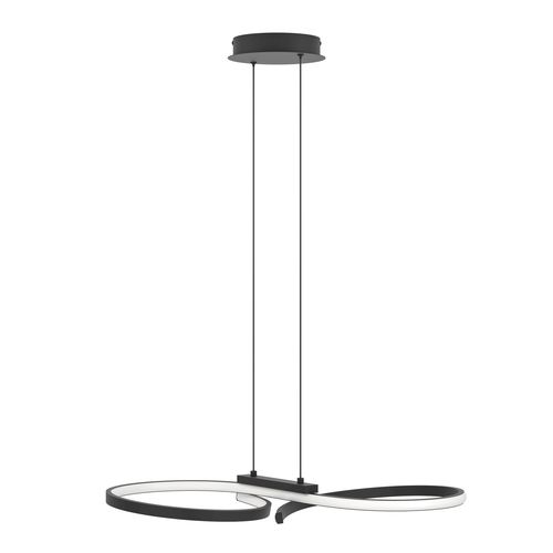 Suspension LED L. 66 cm SERPINS Noir
