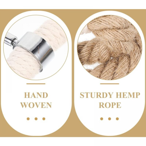 Porte-serviettes Corde Serviette Anneau Mural En Bois Serviette De Bain Anneaux Ferme Rustique Porte