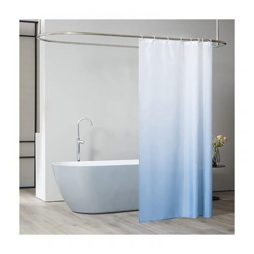 Rideau De Douche 180x200 Cm Imperméable Chic Dégradé Bleu Clair