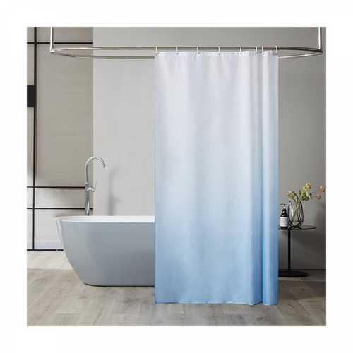 Rideau De Douche 180x200 Cm Imperméable Chic Dégradé Bleu Clair