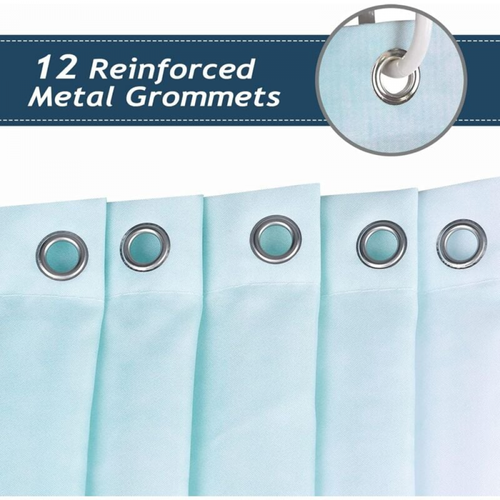 Rideau De Bain 180x180 Cm Tissu Polyester Anti Moisissure Imperméable