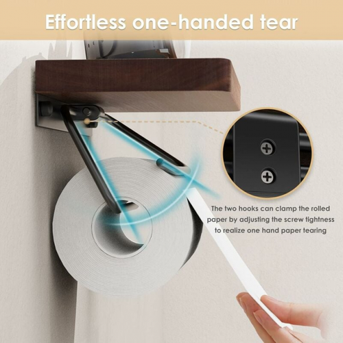 Porte-Rouleau De Papier Toilette - Marron