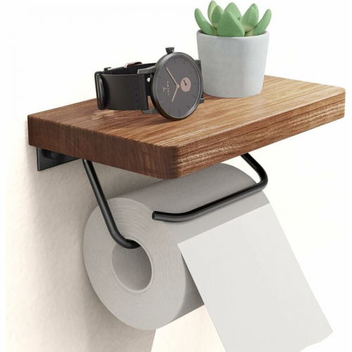 Porte-Rouleau De Papier Toilette - Marron