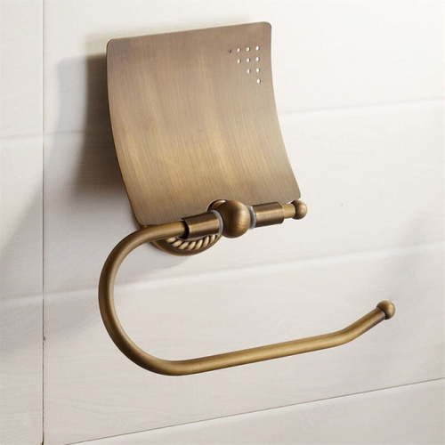 Porte-Papier Toilette Mural Retro En Laiton