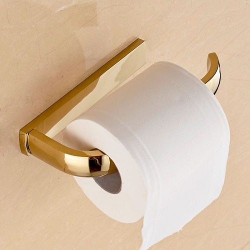 Porte Rouleau Papier Toilette Laiton Antique - Doré