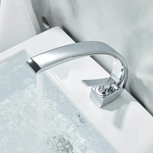 Robinet De Salle De Bain Courbé