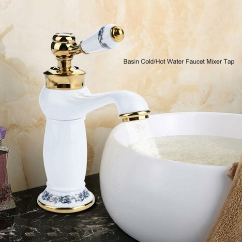 Robinet De Lavabo En Cuivre Antique - Blanc